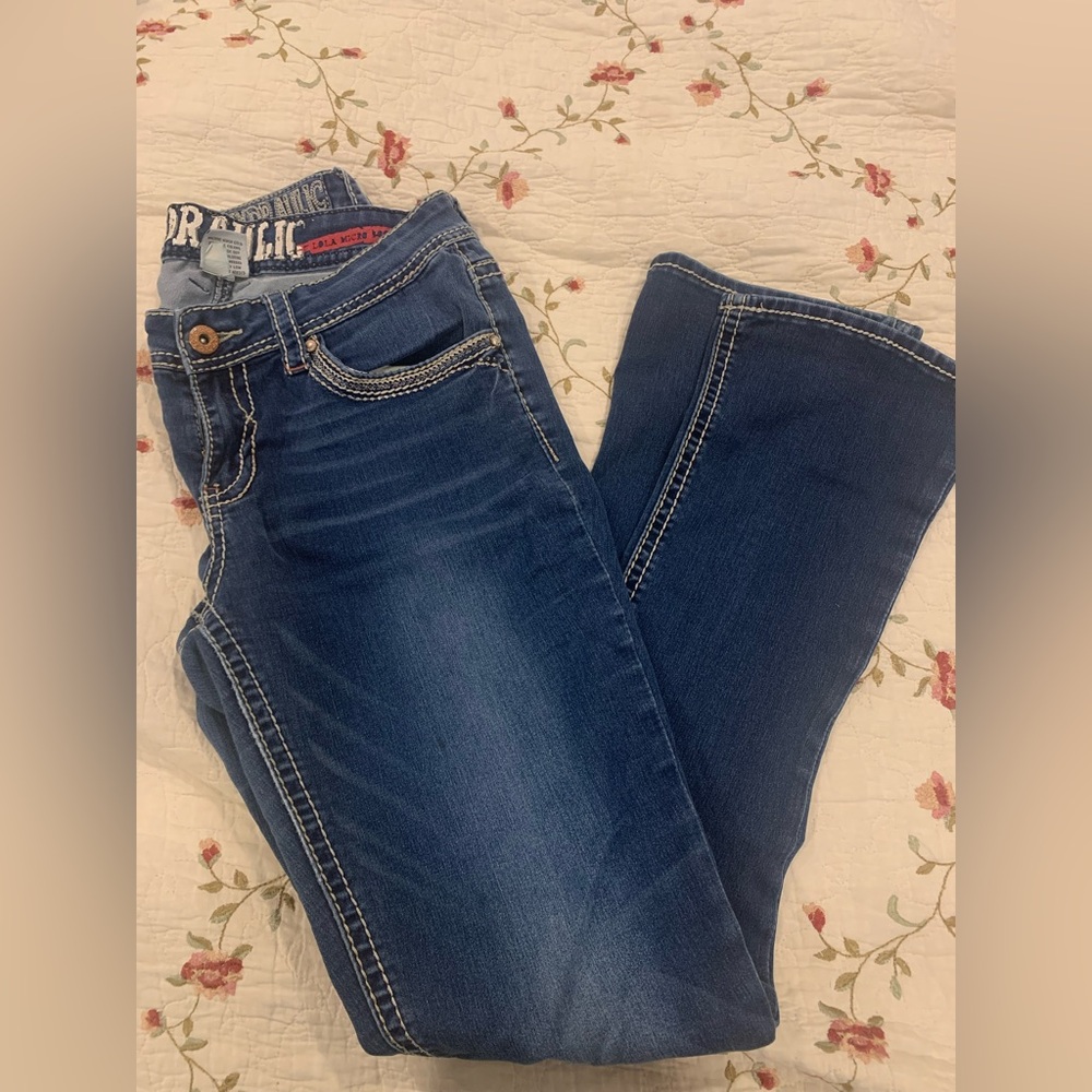 Hydraulic Dark Blue Boot Cut Jeans